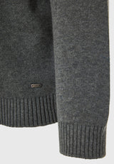 Pulover bărbătesc cu guler rotund