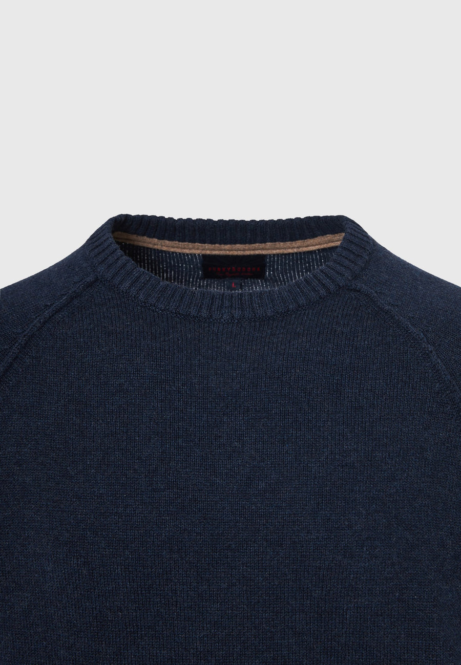 Pulover bărbătesc cu guler rotund