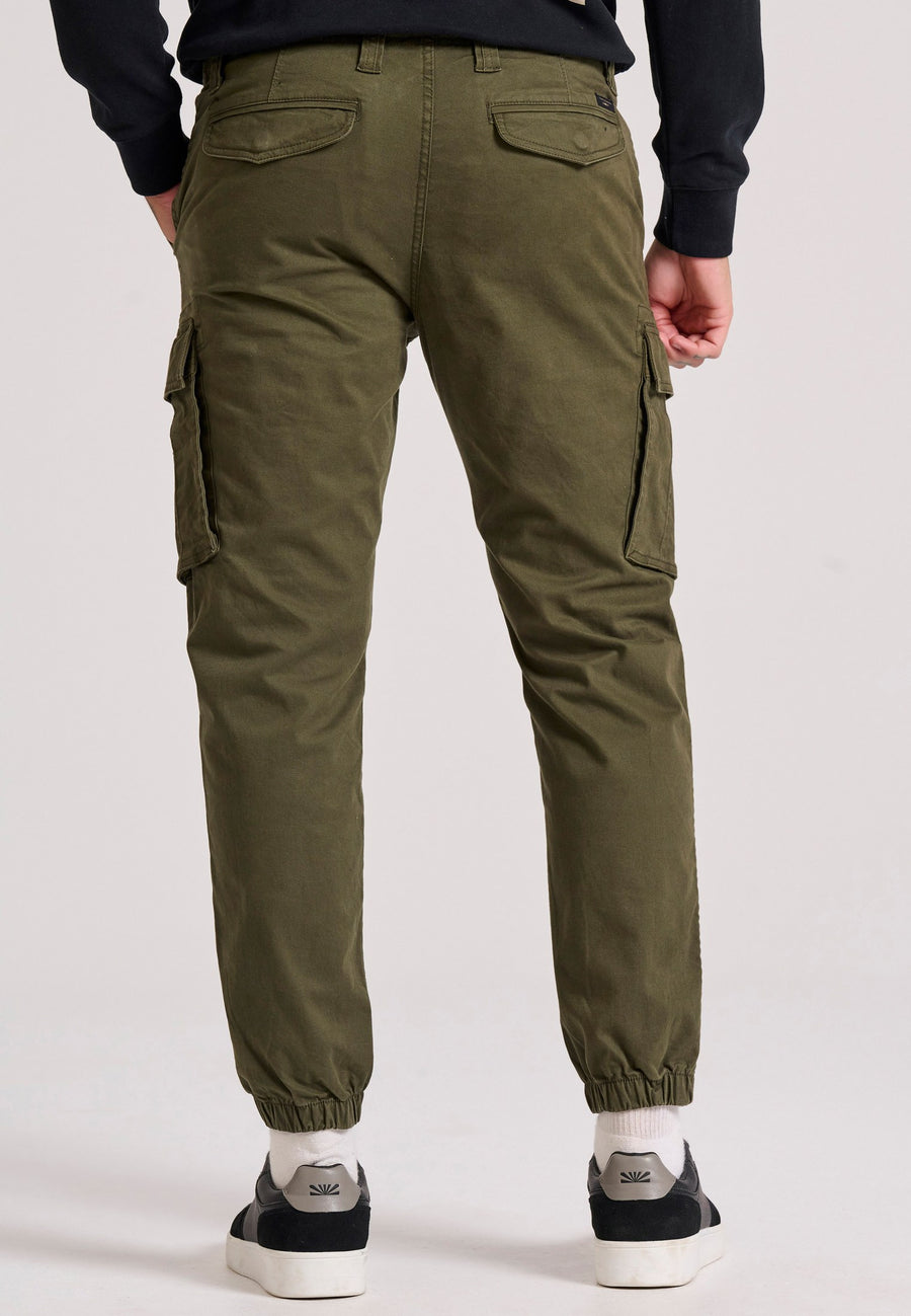 Pantaloni cargo confortabili pentru bărbați cu manșetă la tiv