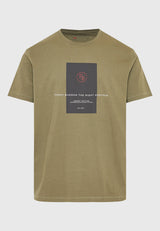 Tricou cu imprimeu cu rame pe piept