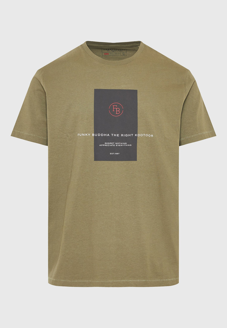 T-shirt with frame print on the chest