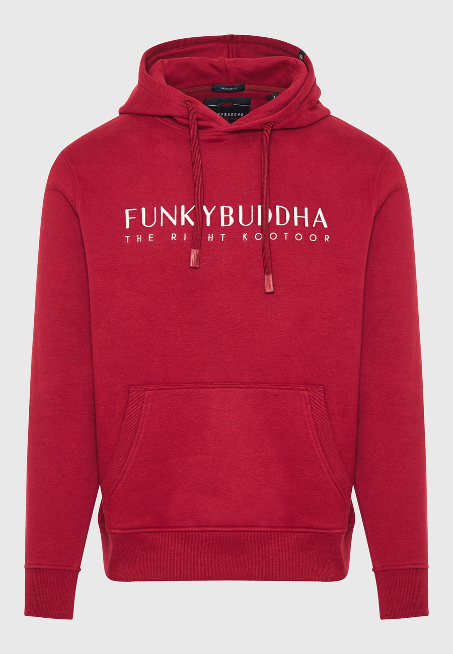 Hanorac cu broderie Funky Buddha pe piept