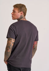 Tricou cu imprimeu cu rame pe piept