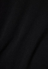 Pulover tricotat din bumbac cu guler fals pentru bărbați