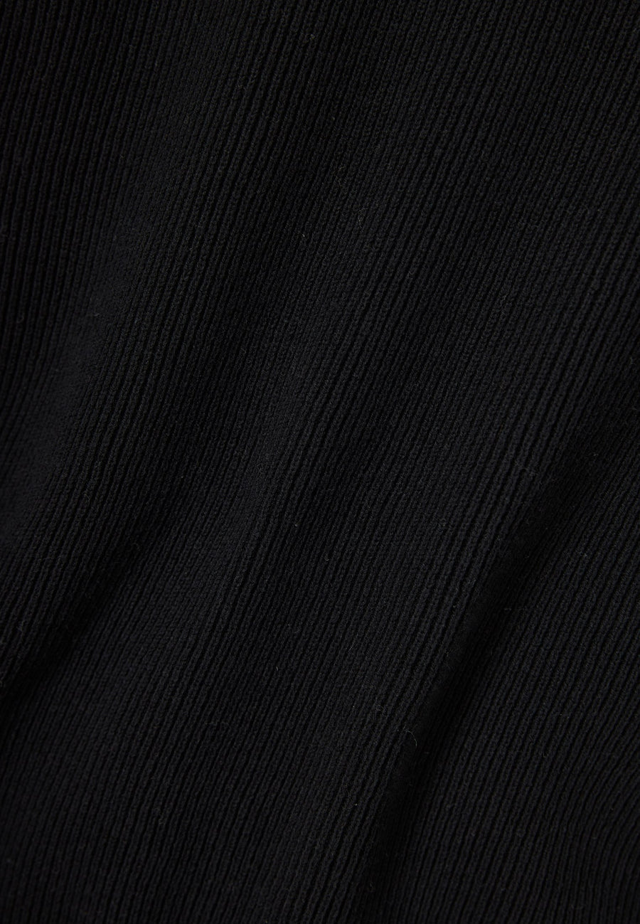 Pulover tricotat din bumbac cu guler fals pentru bărbați