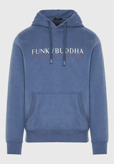 Hanorac cu broderie Funky Buddha pe piept