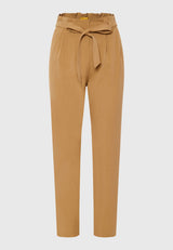 Pantaloni casual pentru femei cu pliuri