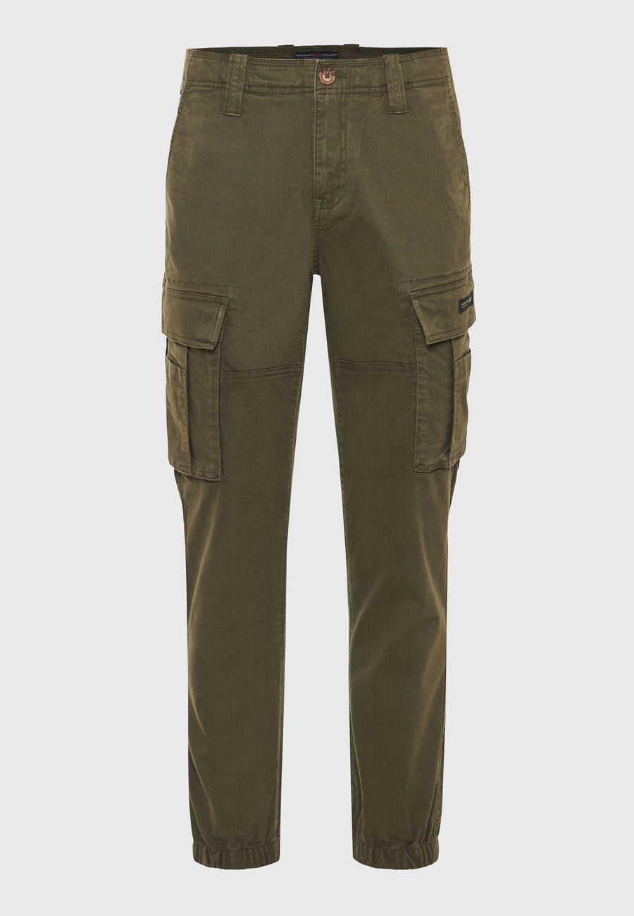 Pantaloni cargo confortabili pentru bărbați cu manșetă la tiv