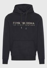 Hanorac cu broderie Funky Buddha pe piept