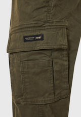 Pantaloni cargo confortabili pentru bărbați cu manșetă la tiv