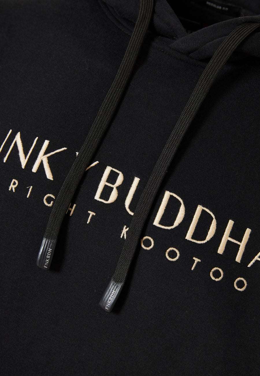Hanorac cu broderie Funky Buddha pe piept